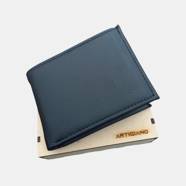 CACTUS LEATHER - Black Wallet