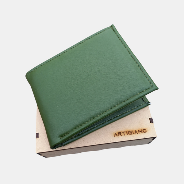 CACTUS LEATHER - Green Wallet